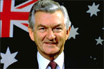 Former Australian prime minister, Bob Hawke